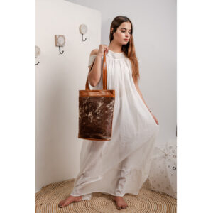 Cowhide Tote Bag