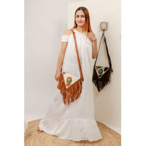 Venus Cowhide Fringe Bag