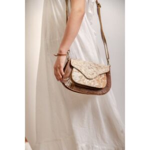 Cheery Cowhide Sling Bag