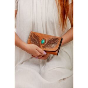 Cowhide Tooling Carving Wallet