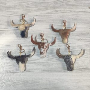 Cow Head Keychain